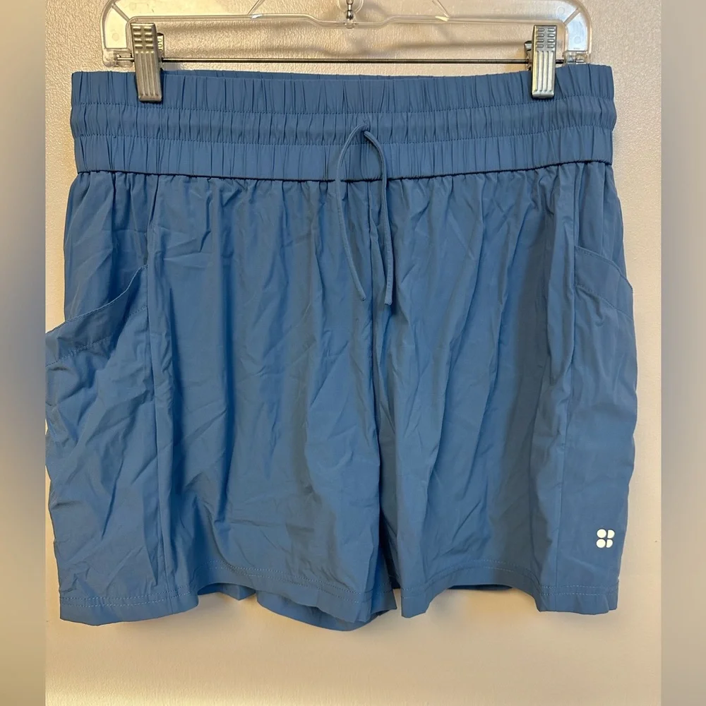 Sweaty Betty Size 14 Shorts Circuit Workout Blue Lined 2